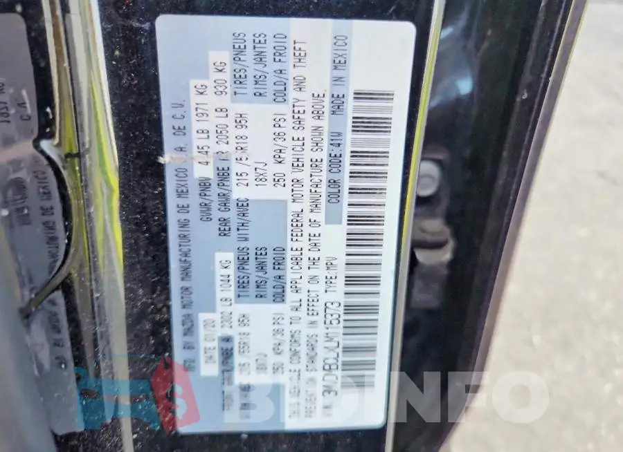 3MVDMBCLXLM115373 Photo# 13
