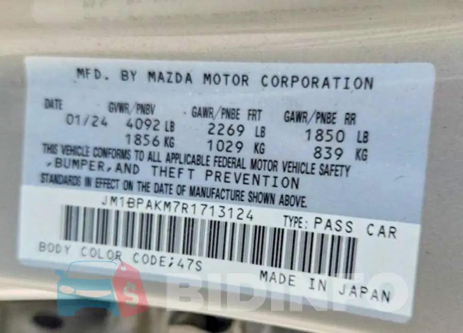 JM1BPAKM7R1713124 Photo# 12