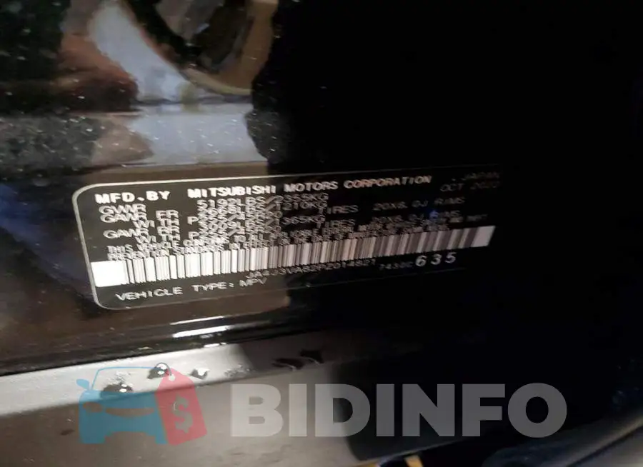 JA4J3VA82PZ014821 Photo# 14