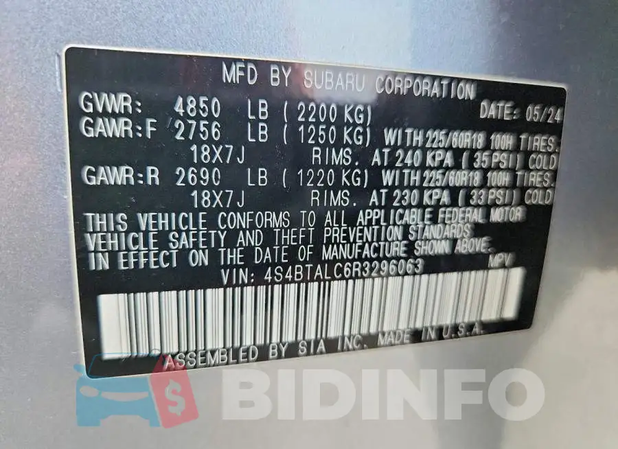 4S4BTALC6R3296063 Photo# 13