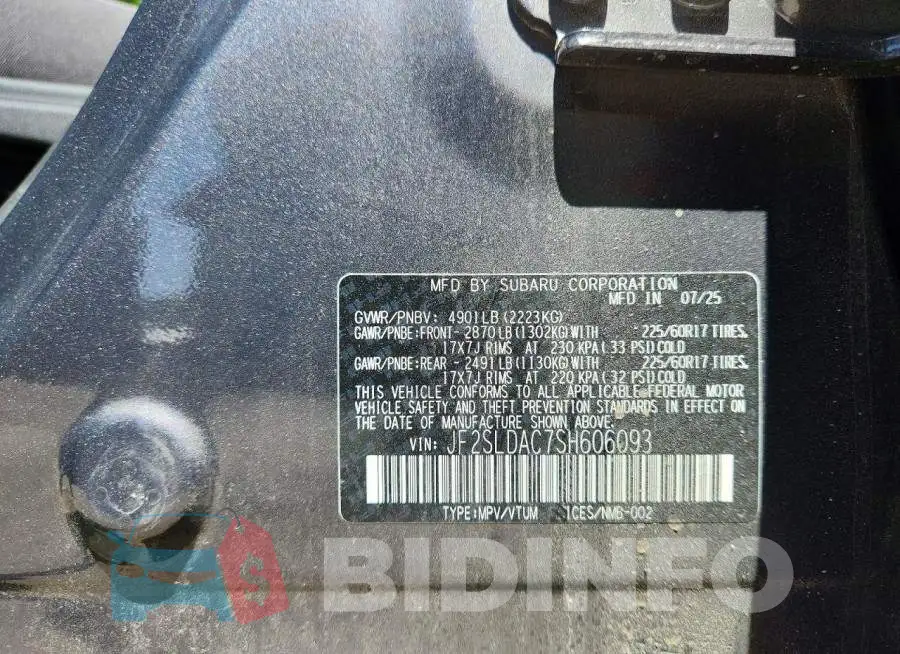 JF2SLDAC7SH606093 Photo# 14