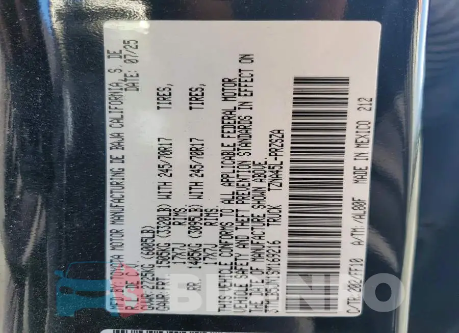 3TMLB5JN1SM169216 Photo# 12