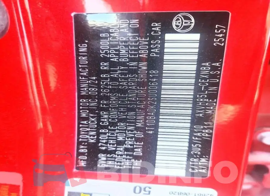 4T1DBADK2SU006418 Photo# 13