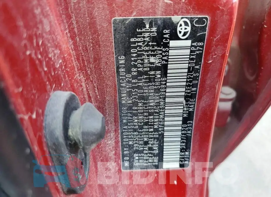 5YFEPMAE9MP186846 Photo# 12