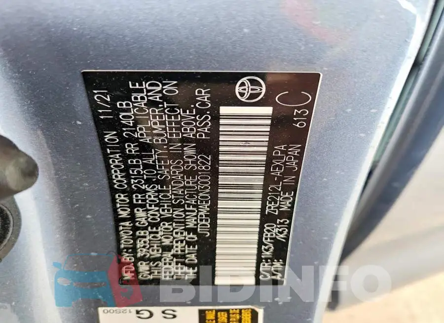 JTDEPMAE0N3001822 Photo# 13