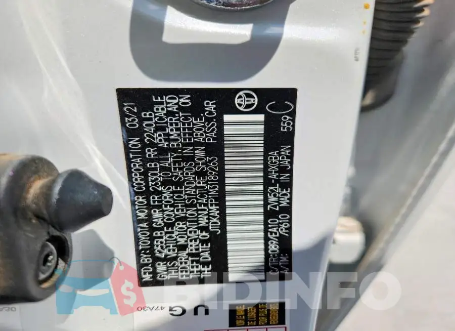 JTDKAMFP1M3189263 Photo# 12