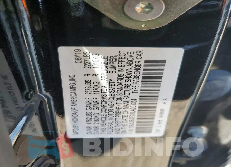 19UUB3F37LA001354 Photo# 12