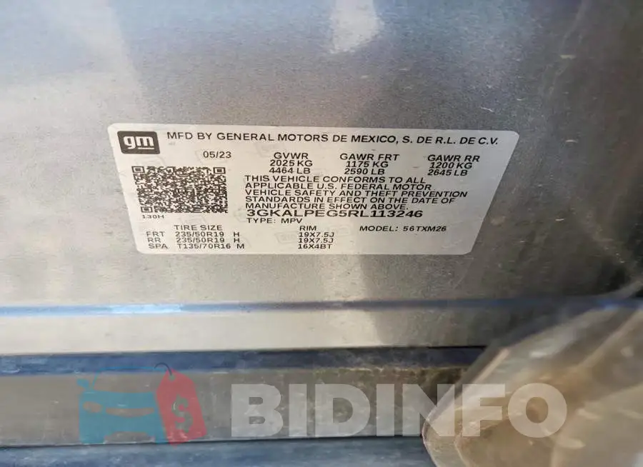 3GKALPEG5RL113246 Photo# 13