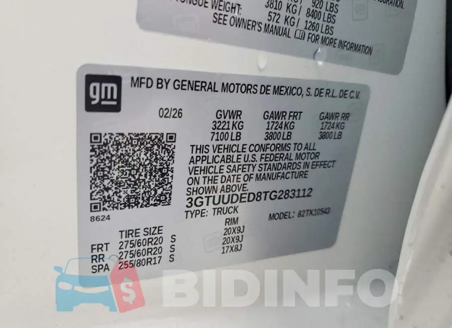 3GTUUDED8TG283112 Photo# 12