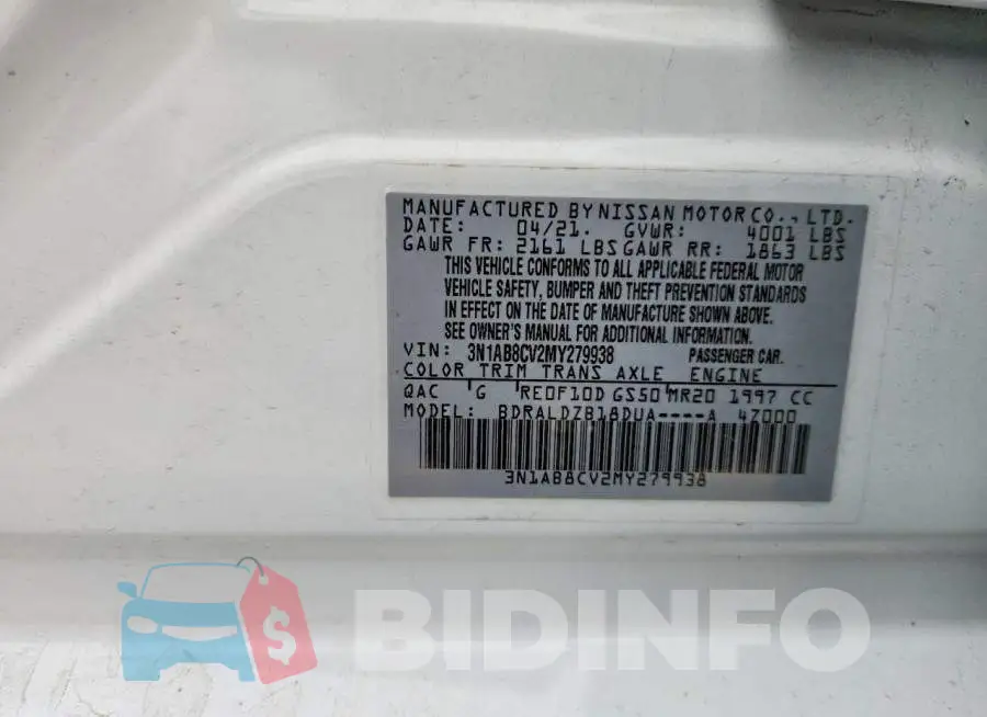 3N1AB8CV2MY279938 Photo# 12