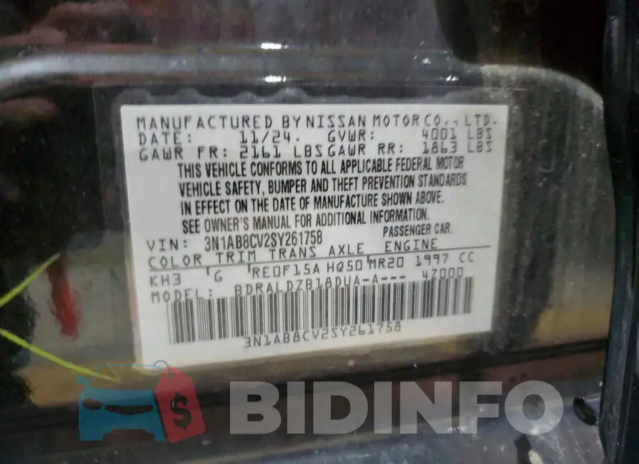 3N1AB8CV2SY261758 Photo# 13