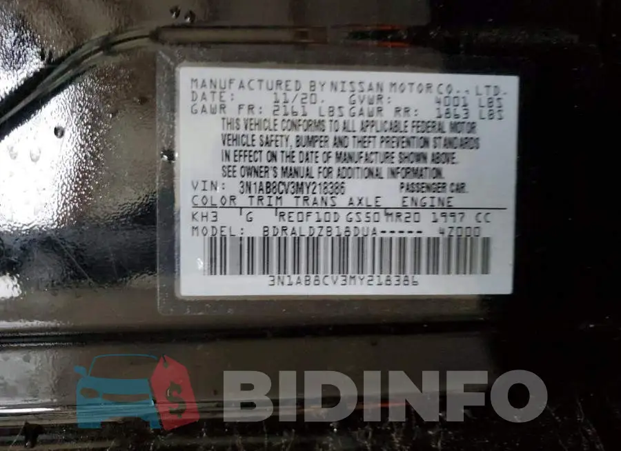 3N1AB8CV3MY218386 Photo# 12