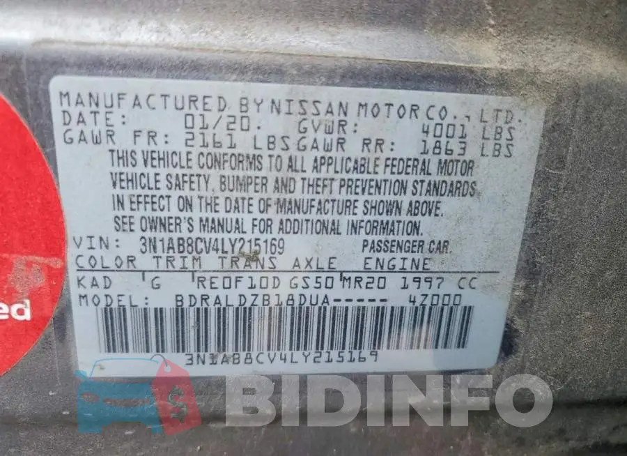3N1AB8CV4LY215169 Photo# 12