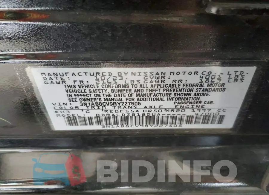 3N1AB8CV9RY227505 Photo# 12