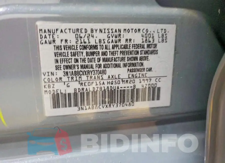 3N1AB8CVXRY370480 Photo# 13