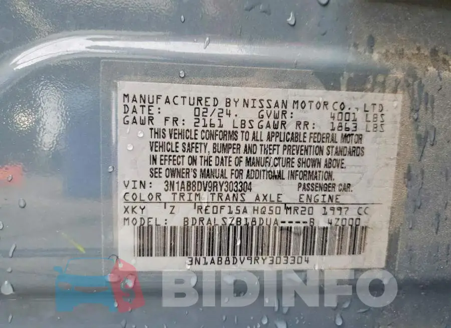 3N1AB8DV9RY303304 Photo# 13