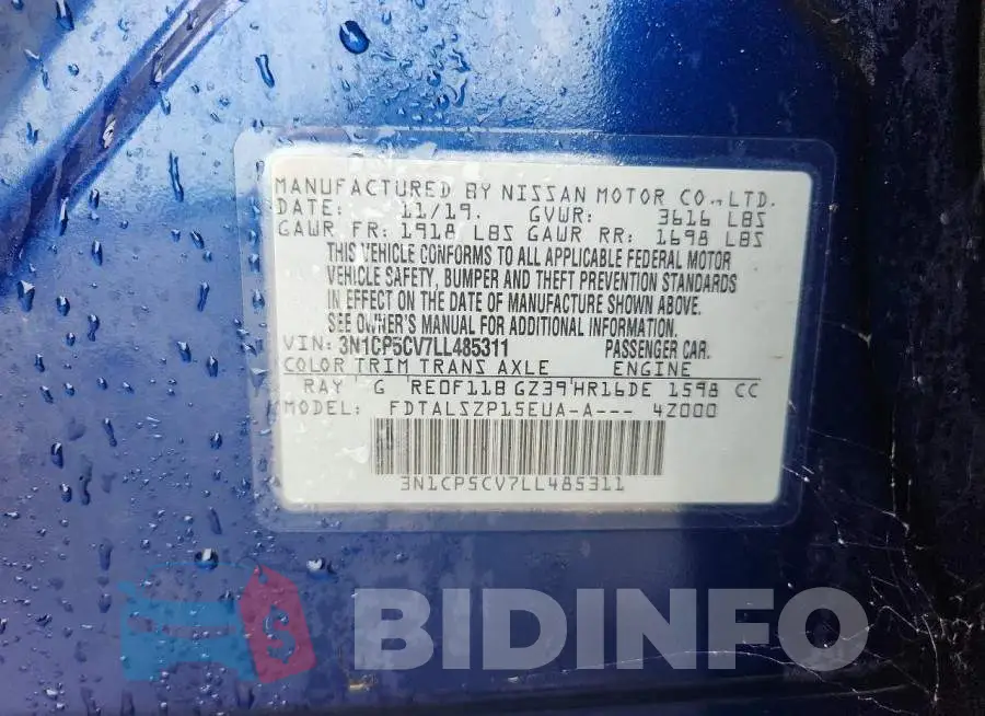3N1CP5CV7LL485311 Photo# 13