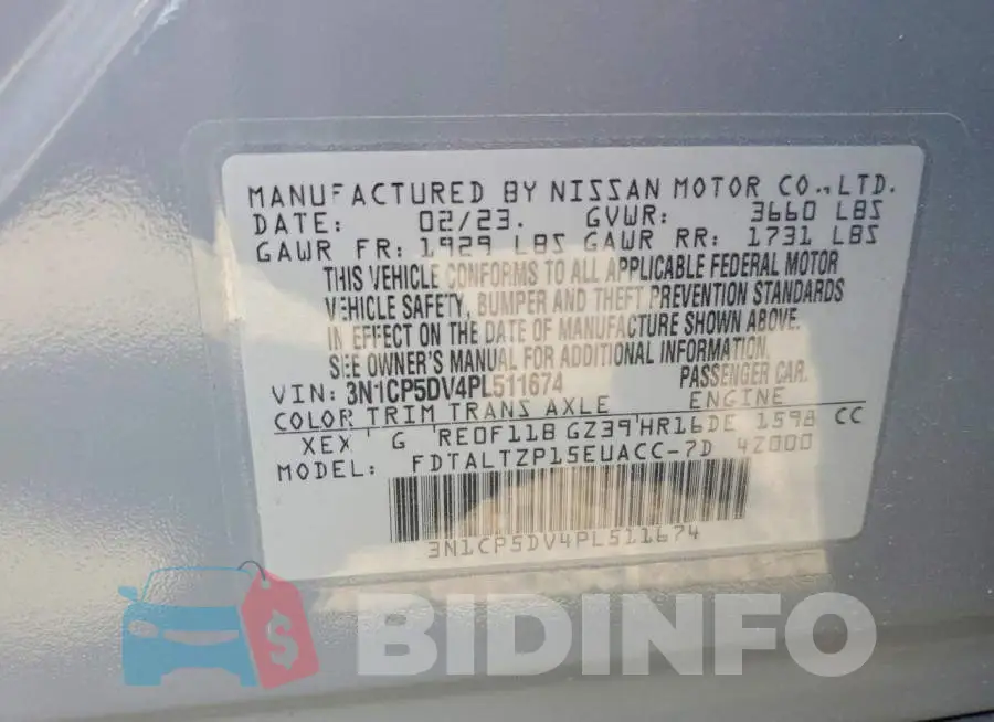 3N1CP5DV4PL511674 Photo# 14