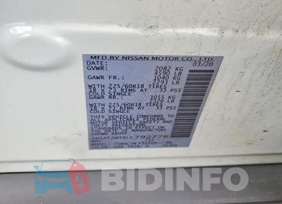 5N1AT2MT4LC792776 Photo# 13