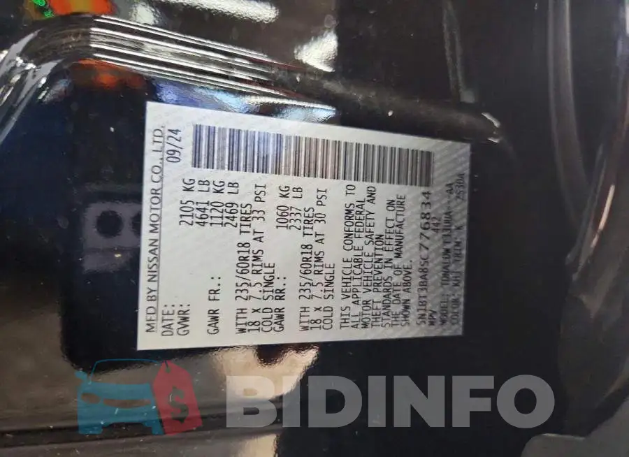 5N1BT3BA8SC776834 Photo# 13