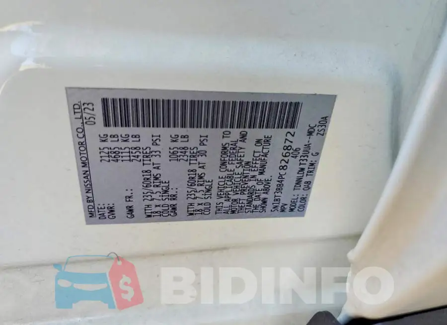 5N1BT3BB4PC826872 Photo# 12