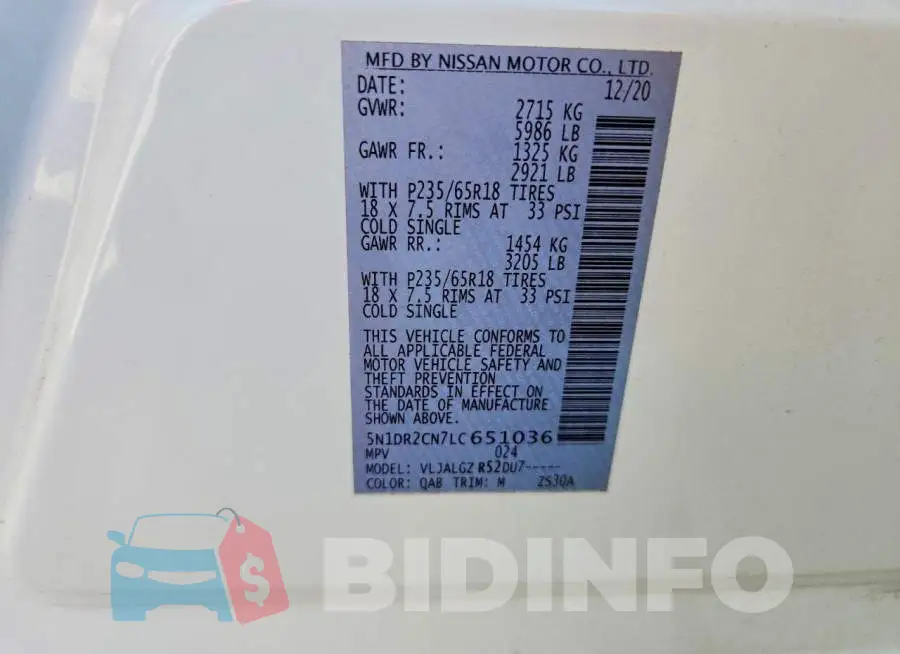 5N1DR2CN7LC651036 Photo# 14