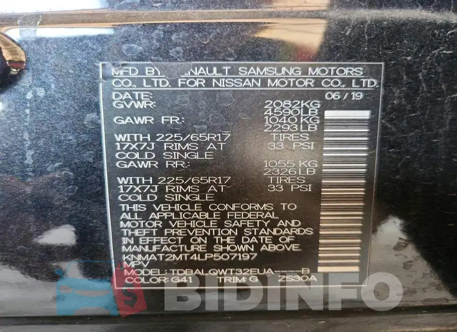 KNMAT2MT4LP507197 Photo# 13