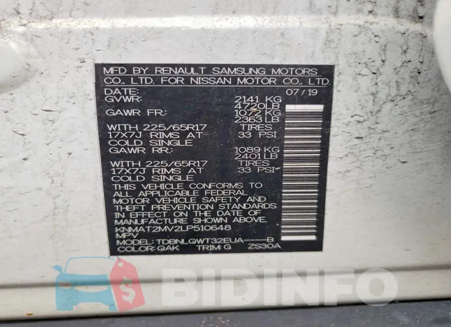 KNMAT2MV2LP510648 Photo# 13