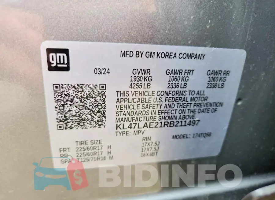KL47LAE21RB211497 Photo# 14