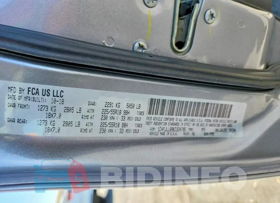 1C4PJLLB9KD324795 Photo# 12