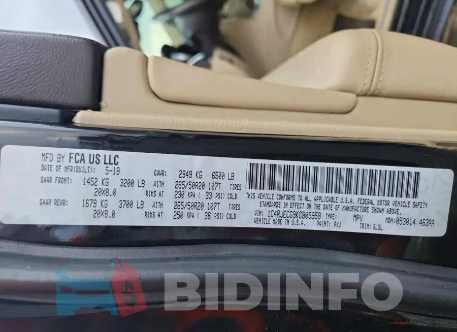 1C4RJECG9KC805958 Photo# 13
