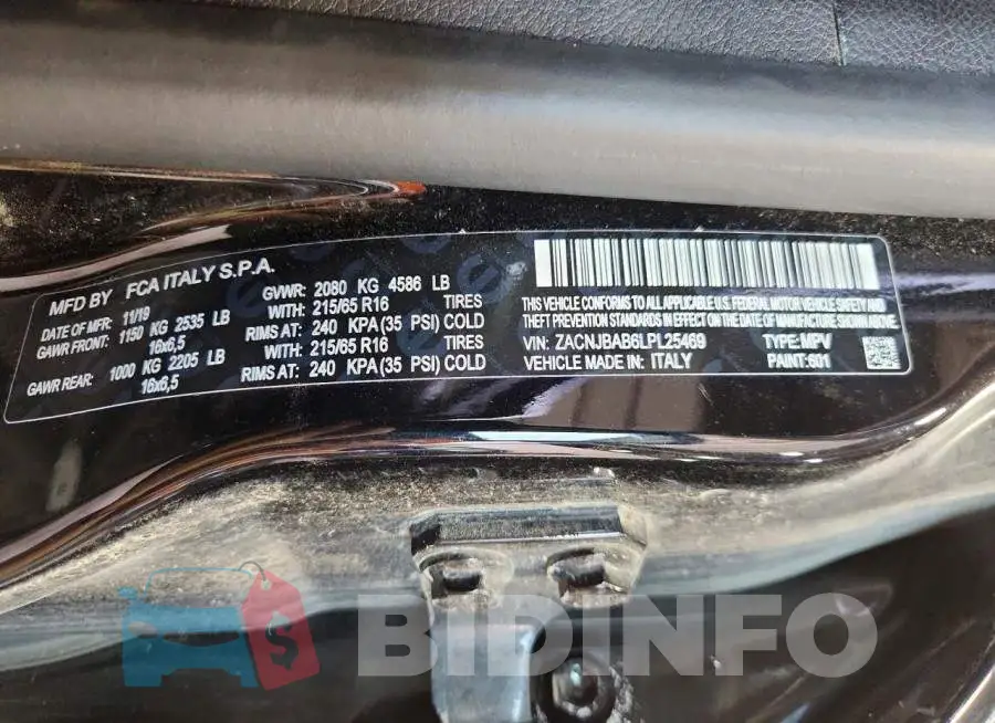 ZACNJBAB6LPL25469 Photo# 14