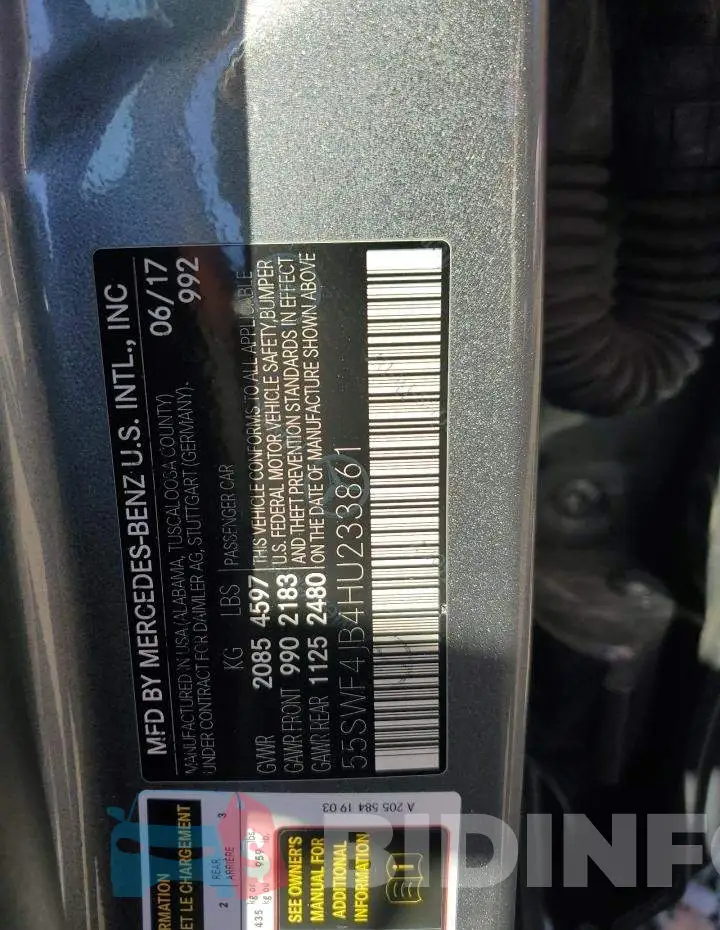 55SWF4JB4HU233861 Photo# 12