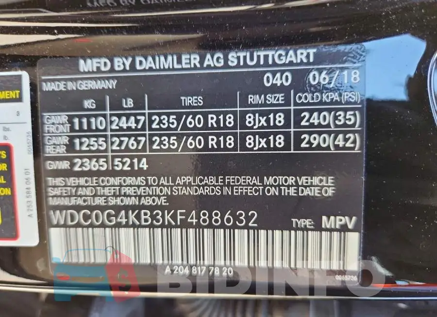 WDC0G4KB3KF488632 Photo# 13