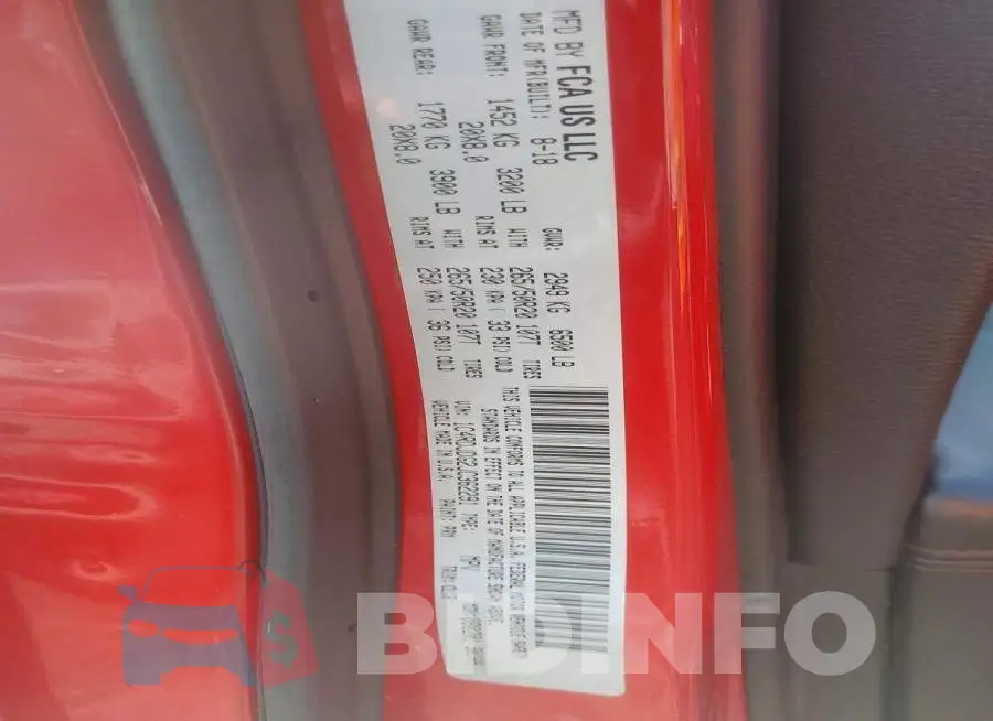 1C4RDJDG2JC362291 Photo# 12