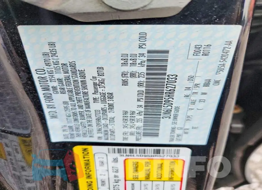 3LN6L5D95HR627033 Photo# 12