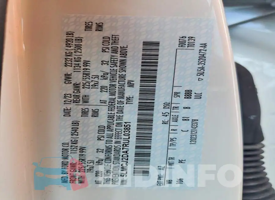 5LMCJ2DA7RUL03851 Photo# 13