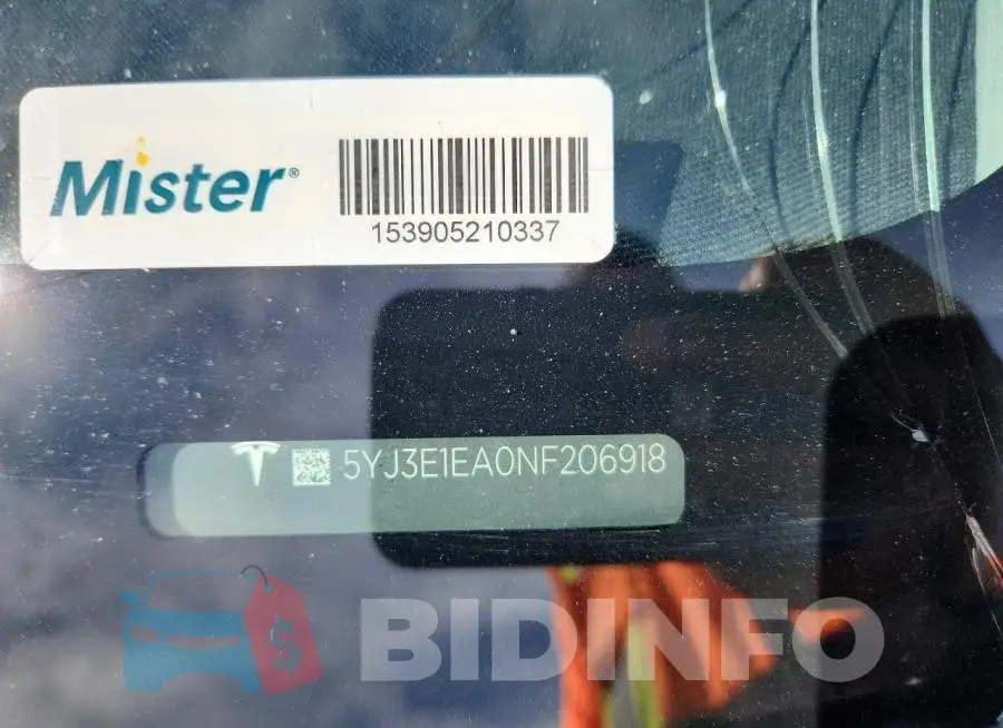 5YJ3E1EA0NF206918 Photo# 12
