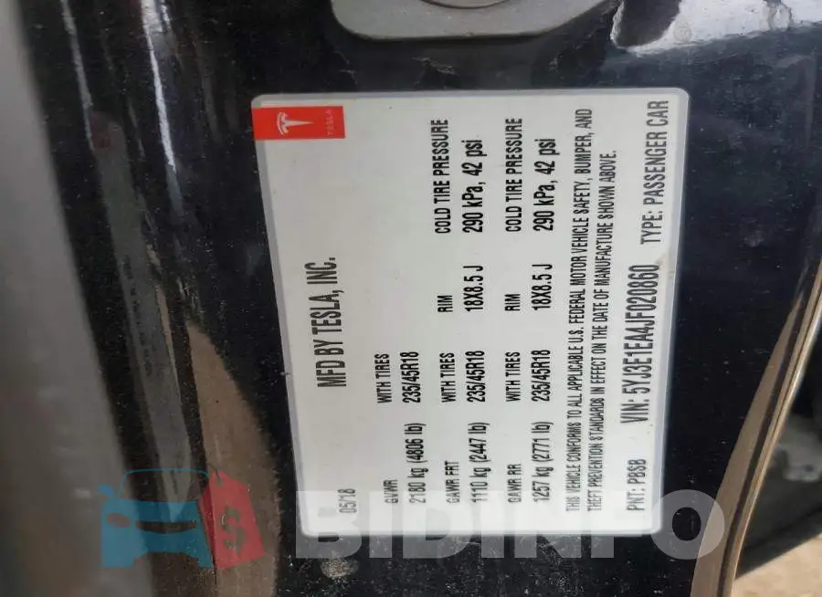 5YJ3E1EA4JF020860 Photo# 12