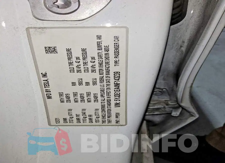 5YJ3E1EA4NF143239 Photo# 12