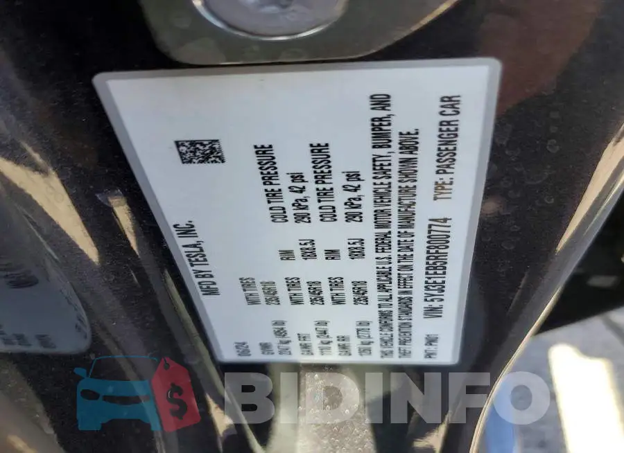 5YJ3E1EB5RF800774 Photo# 12