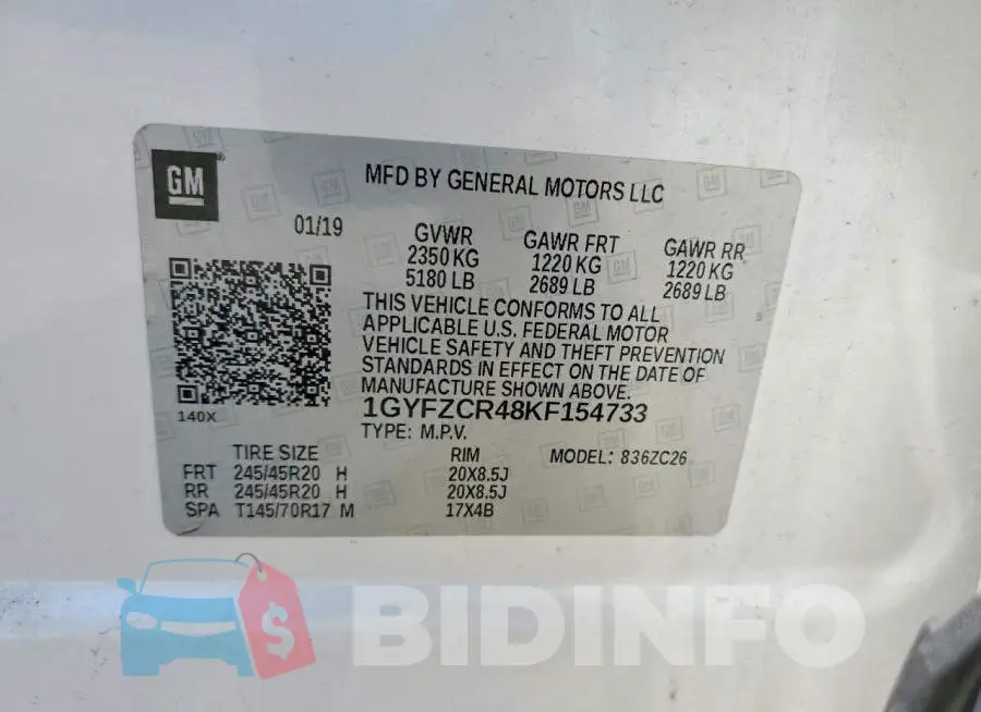 1GYFZCR48KF154733 Photo# 13