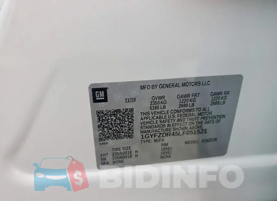 1GYFZDR45LF051521 Photo# 13