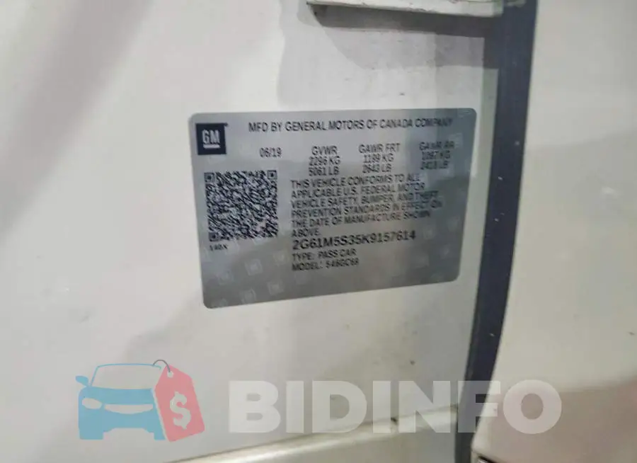 2G61M5S35K9157614 Photo# 12