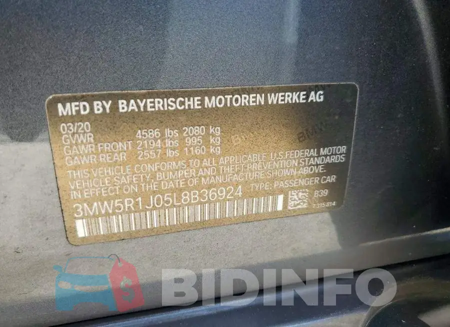 3MW5R1J05L8B36924 Photo# 12