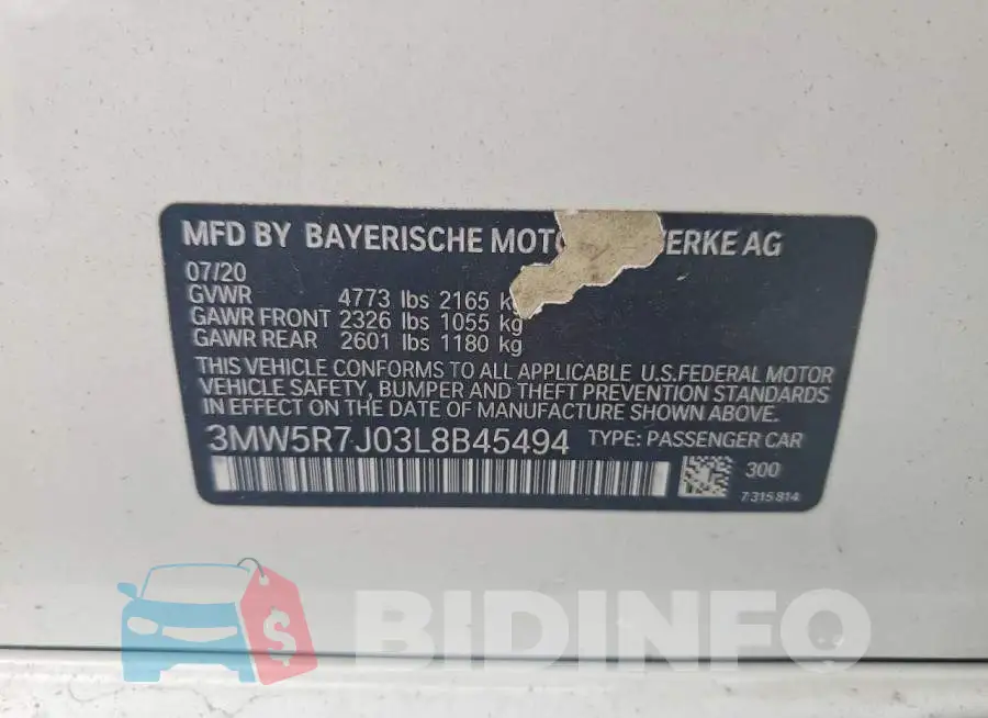 3MW5R7J03L8B45494 Photo# 12