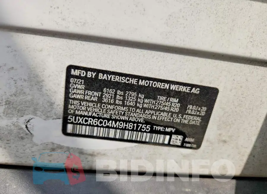 5UXCR6C04M9H81755 Photo# 13