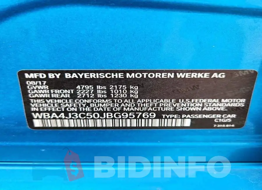 WBA4J3C50JBG95769 Photo# 13
