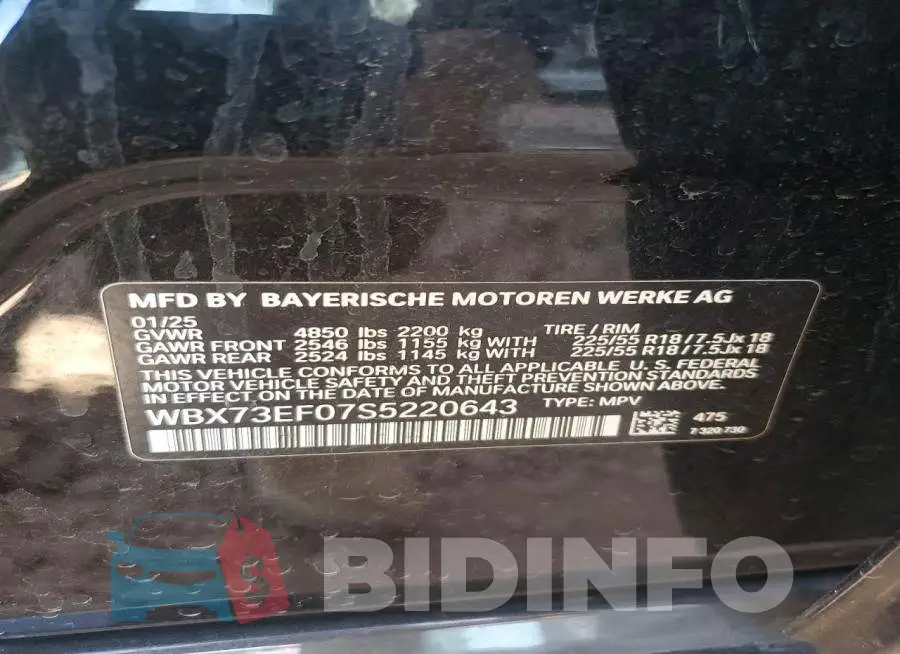 WBX73EF07S5220643 Photo# 13
