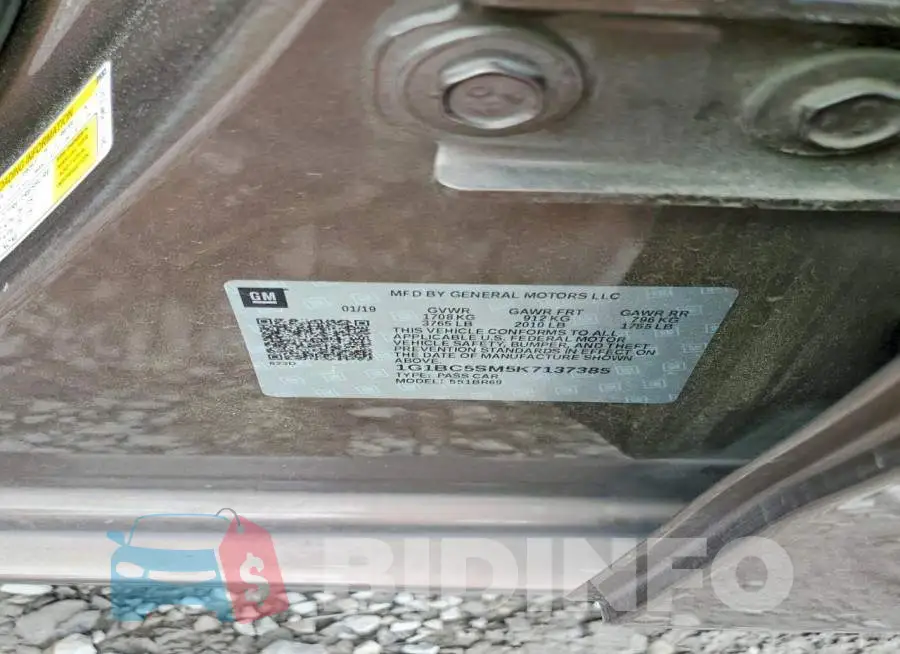 1G1BC5SM5K7137385 Photo# 13